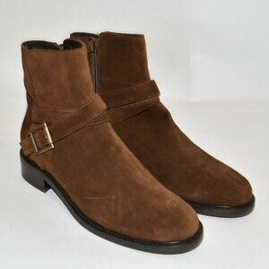 New! Aquatalia Bree Water Resistant Bootie Brown Suede Size 8.5 DD456A